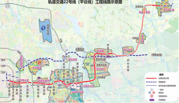 燕郊地铁线路图
